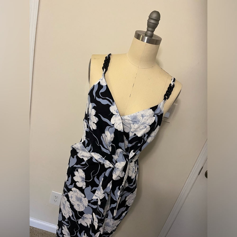 Floral wrap dress